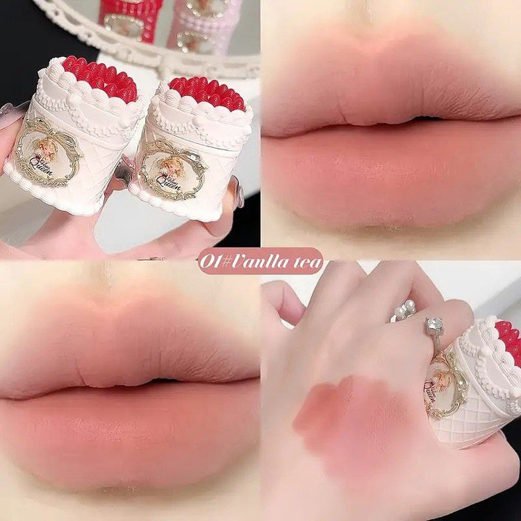 دوپ رژ کیک توت فرنگی برند اورجینال HUES QUEEN