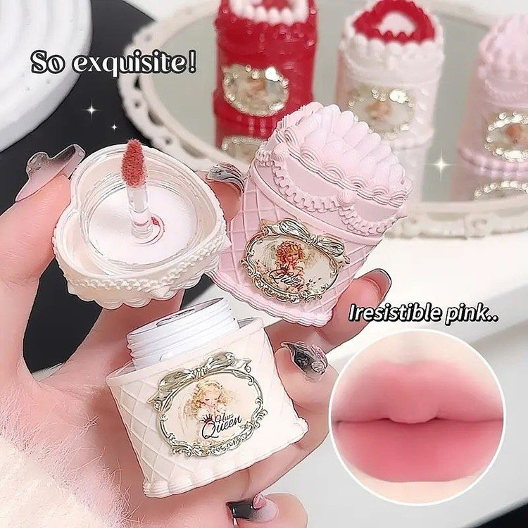 دوپ رژ کیک توت فرنگی برند اورجینال HUES QUEEN
