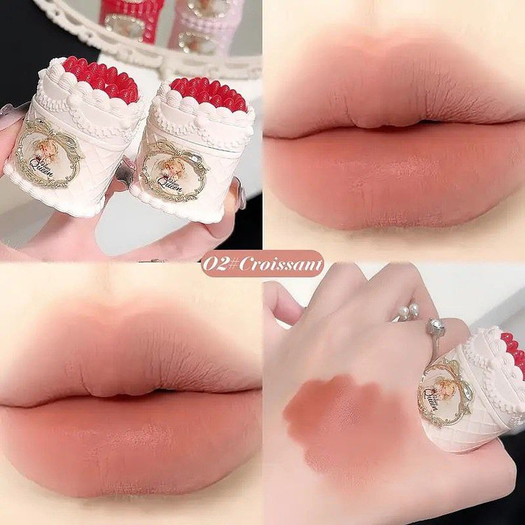 دوپ رژ کیک توت فرنگی برند اورجینال HUES QUEEN