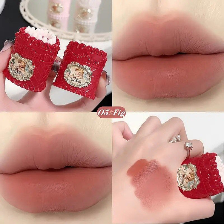 دوپ رژ کیک توت فرنگی برند اورجینال HUES QUEEN