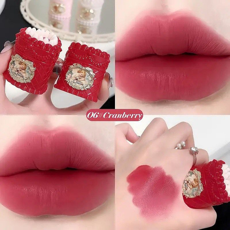 دوپ رژ کیک توت فرنگی برند اورجینال HUES QUEEN