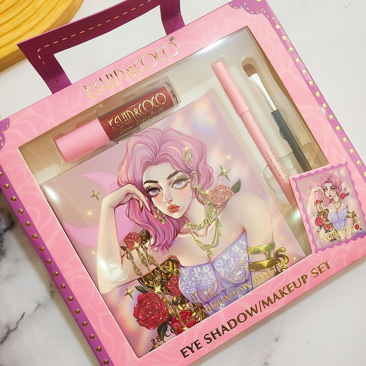 ست 4 تکه آرایشی KEVIN COCO مدل Pink Blonde
