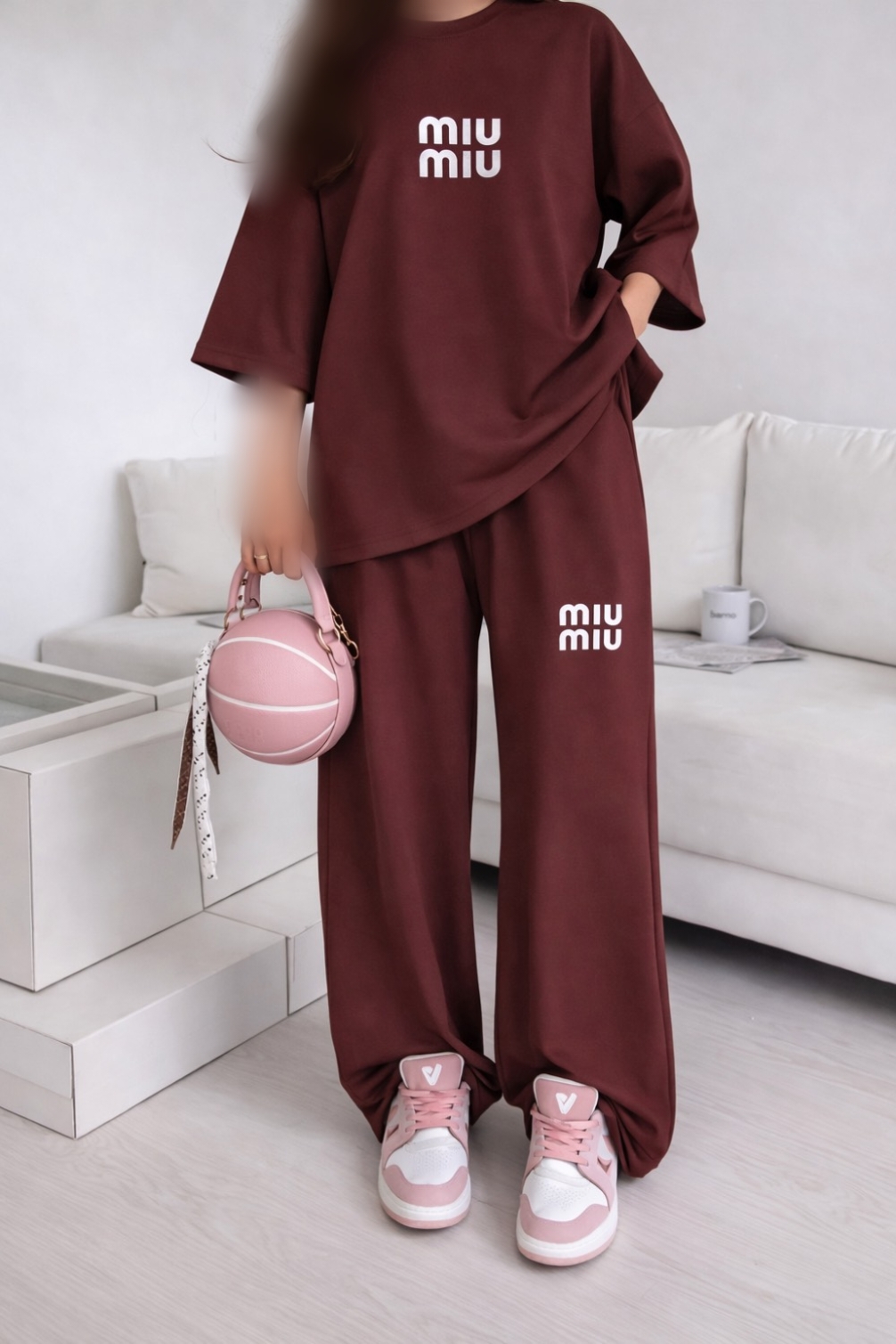 ست تیشرت شلوار miu