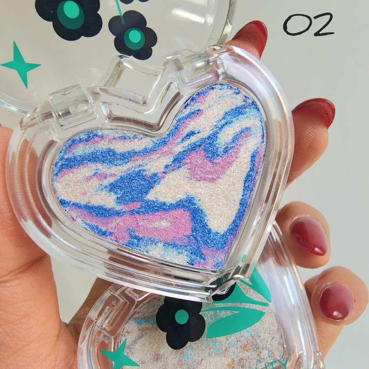 هایلایتر قلبی ترکیبی اورجینال billion beauty