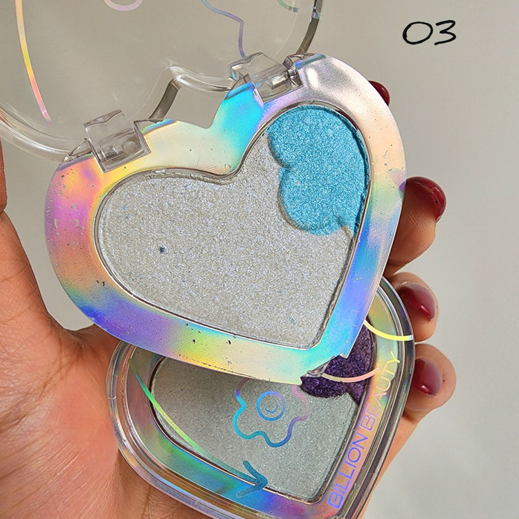 هایلایتر قلبی ترکیبی اورجینال billion beauty