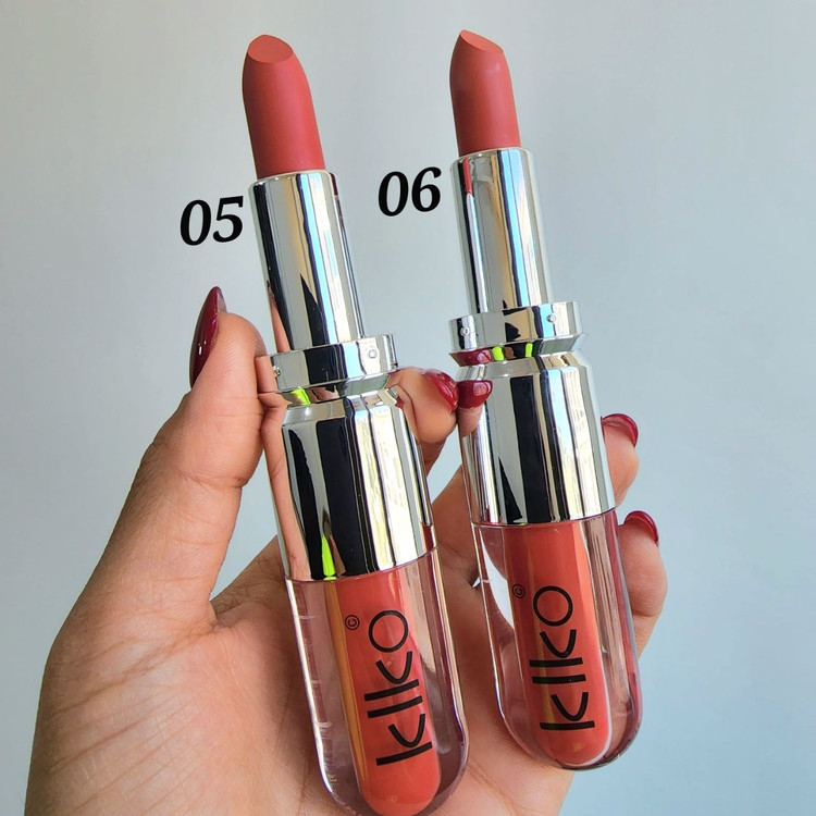 رژ جامد و لیپ گلاس KIKO
