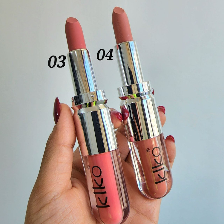 رژ جامد و لیپ گلاس KIKO