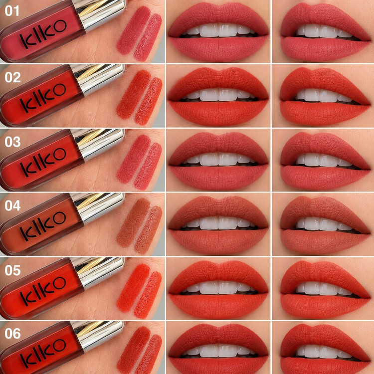 رژ جامد و لیپ گلاس KIKO