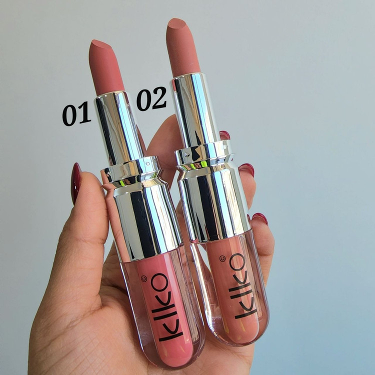 رژ جامد و لیپ گلاس KIKO