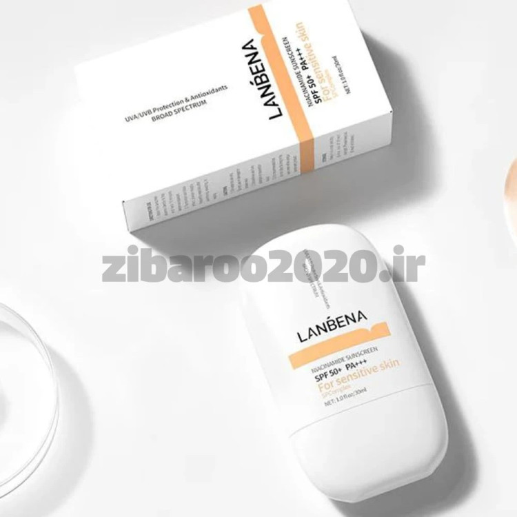 کرم ضد آفتاب نیاسینامید لانبنا SPF 50 Lanbena Niacinamide Sunscreen SPF 50+ PA