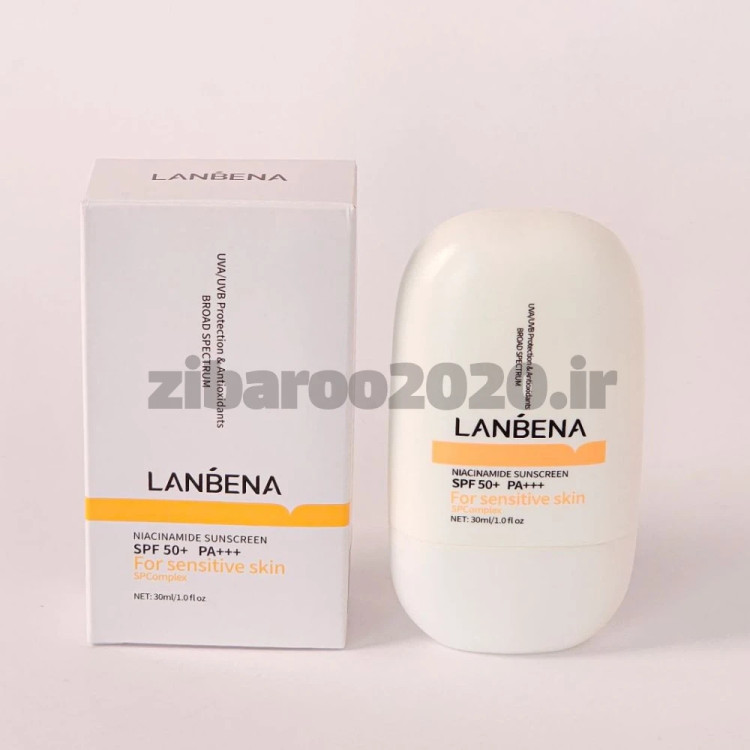 کرم ضد آفتاب نیاسینامید لانبنا SPF 50 Lanbena Niacinamide Sunscreen SPF 50+ PA