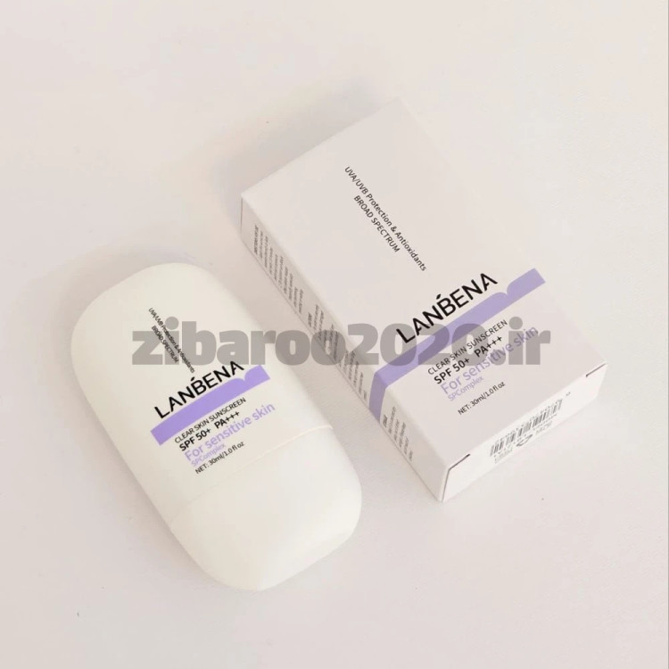 کرم ضد آفتاب شفاف کننده پوست لانبنا LANBENA Clear Skin Sunscreen