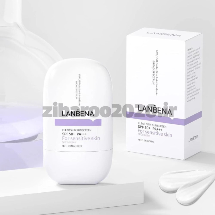 کرم ضد آفتاب شفاف کننده پوست لانبنا LANBENA Clear Skin Sunscreen