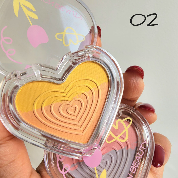 رژگونه قلبی ترکیبی اورجینال billion beauty
