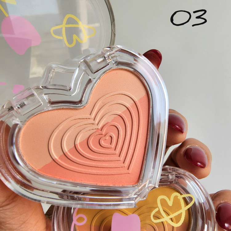 رژگونه قلبی ترکیبی اورجینال billion beauty