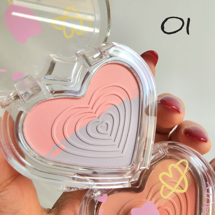 رژگونه قلبی ترکیبی اورجینال billion beauty