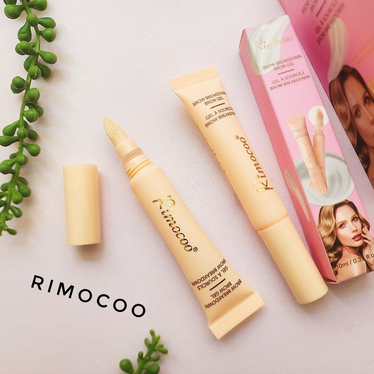 ژل حالت دهنده قوی مژه و ابرو براش دار RIMOCOO