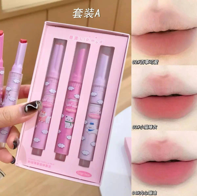 پک رژ لب مدادی Gege Bear مدل Lip Mud
