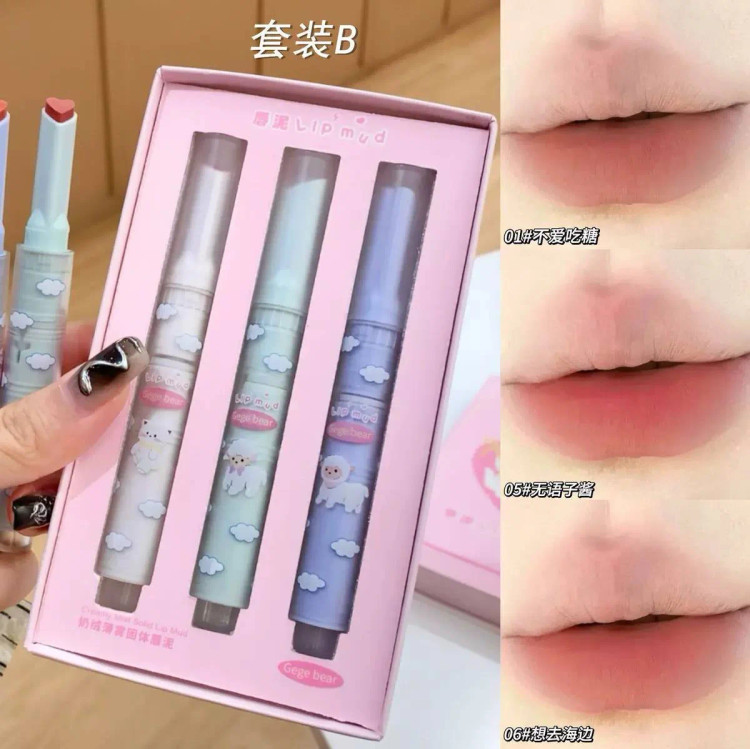 پک رژ لب مدادی Gege Bear مدل Lip Mud