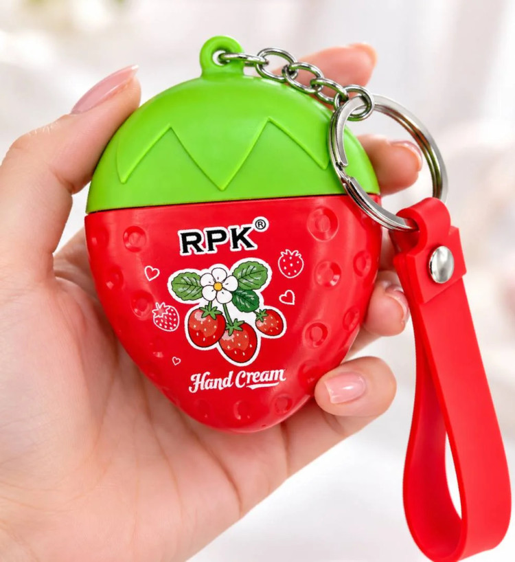 کرم دست توتفرنگی RPK مدل جاکلیدی