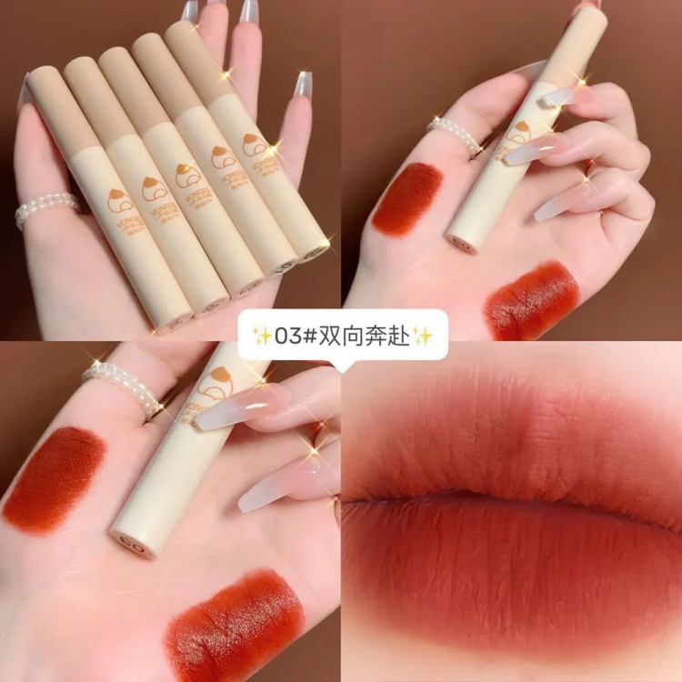 پک رژ لب مایع مخملی Vongee مدل Chestnut Velvet Lip Glaze