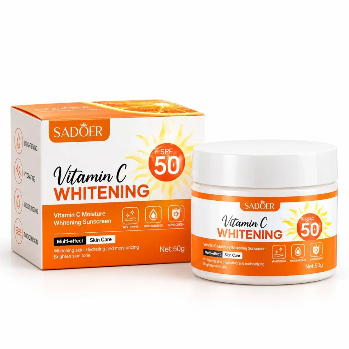 کرم ضدآفتاب کاسه‌ای ویتامین C سادور SPF50
