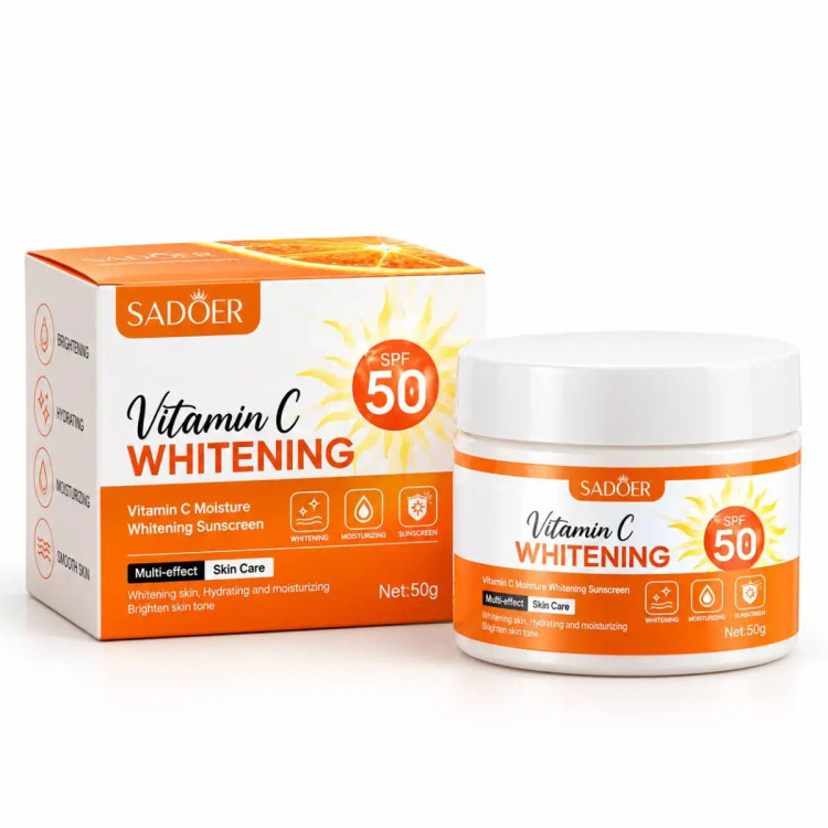 کرم ضدآفتاب کاسهای ویتامین C سادور SPF50